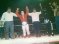 as Ninjita with Pequeño Houdini as CMLL World Tag Team Champions