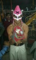 with Platino's mask